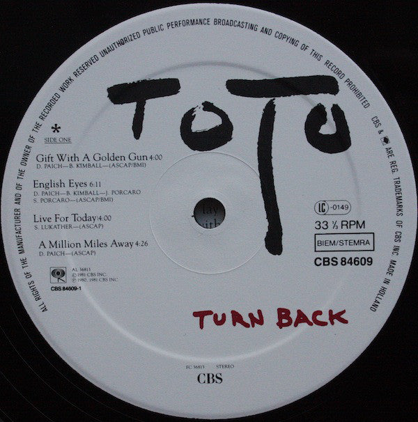 Toto ‎– Turn Back