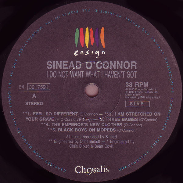 O'connor, Sinéad - I Do Not Want What I Haven't Got