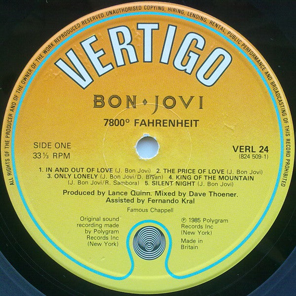 Bon Jovi - 7800º Fahrenheit