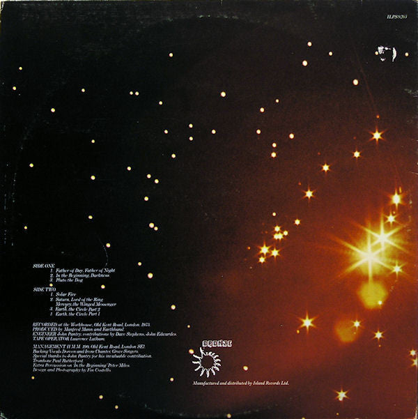 Manfred Mann's Earth Band ‎– Solar Fire
