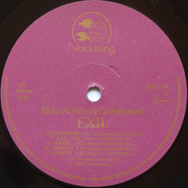 Björn Afzelius & Globetrotters ‎– Exil