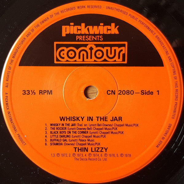 Thin Lizzy ‎– Whisky In The Jar