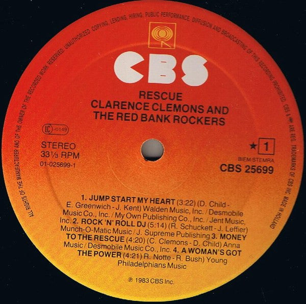 Clemons, Clarence And The Red Bank Rockers - Rescue