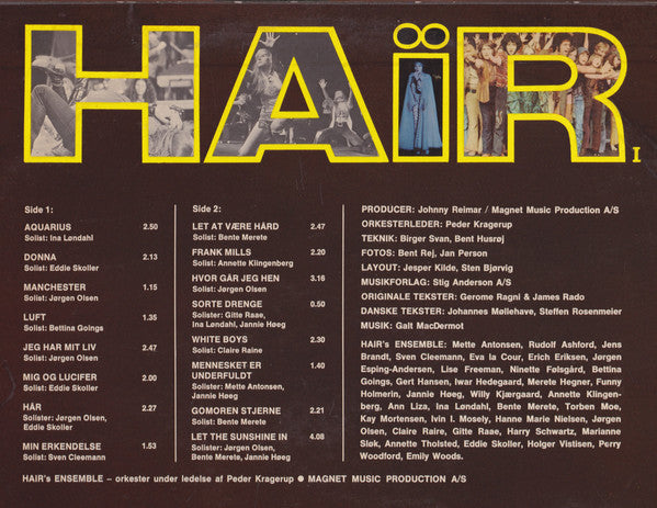 Hair's Ensemble ‎– Hair