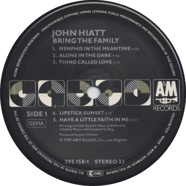 Hiatt, John - Bring The Family