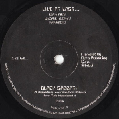 Black Sabbath - Live At Last