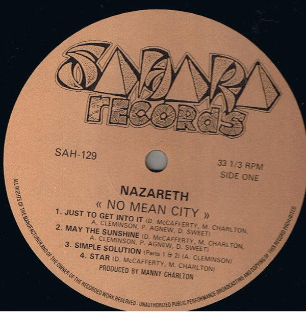 Nazareth - No Mean City