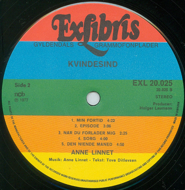 Linnet, Anne  ‎– Kvindesind