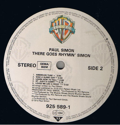 Simon, Paul - There Goes Rhymin' Simon