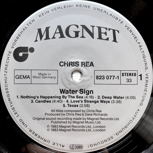 Rea, Chris - Water Sign