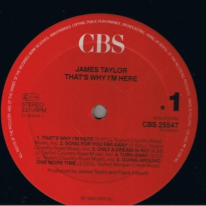 Taylor, James ‎– That's Why I'm Here