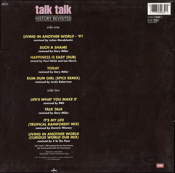 Talk Talk ‎– History Revisited The Remixes