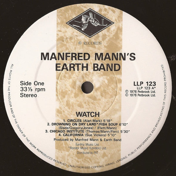 Manfred Mann's Earth Band ‎– Watch
