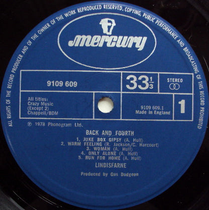 Lindisfarne - Back And Fourth