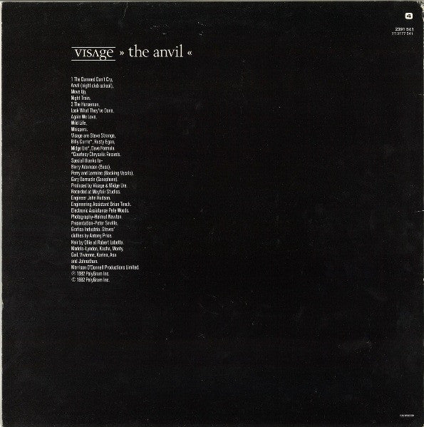 Visage ‎– The Anvil