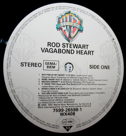 Stewart, Rod ‎– Vagabond Heart