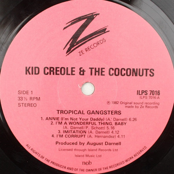 Kid Creole & The Coconuts ‎– Tropical Gangsters
