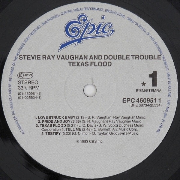 Vaughan, Stevie Ray And Double Trouble - Texas Flood