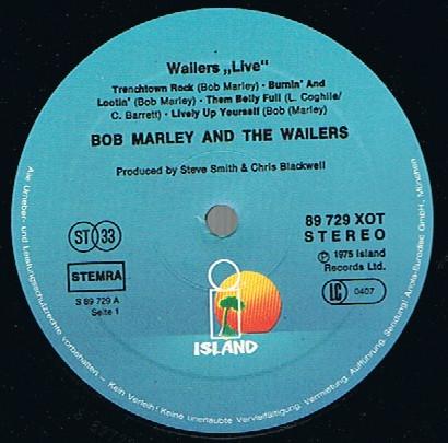 Marley, Bob And The Wailers - Live At Lyceum