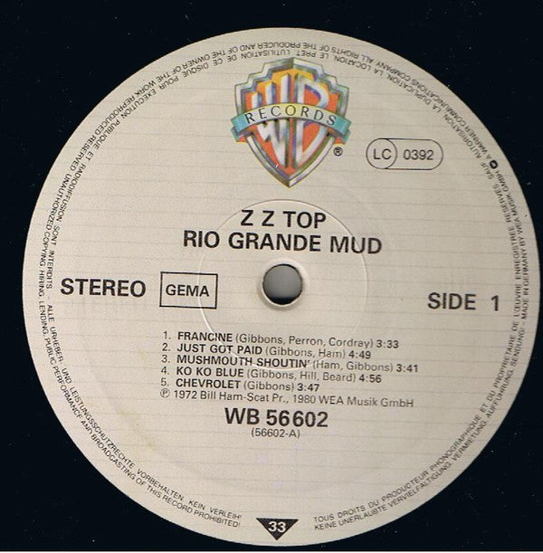ZZ - Top - Rio Grande Mud