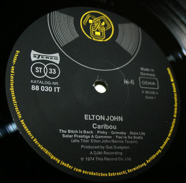 John, Elton ‎– Caribou