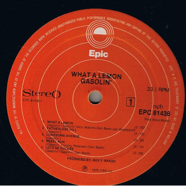 Gasolin' - Gasolin' (What A Lemon)