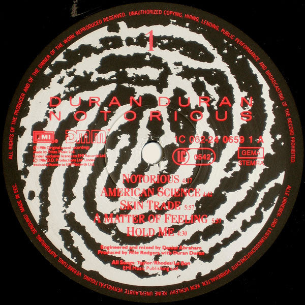 Duran Duran - Notorious – RecordPusher - International Vinyl