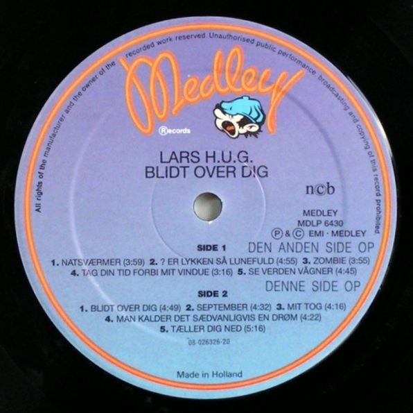 H.U.G., Lars - Blidt Over Dig