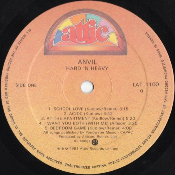 Anvil - Hard 'n' Heavy