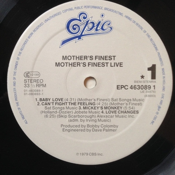Mothers Finest - Live