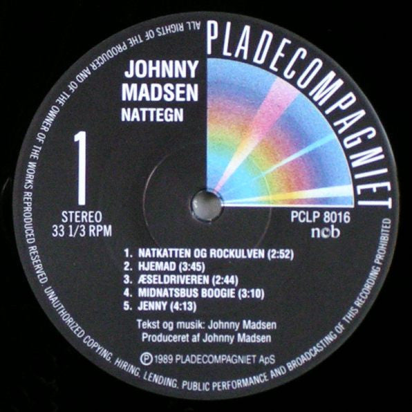Madsen, Johnny ‎– Nattegn