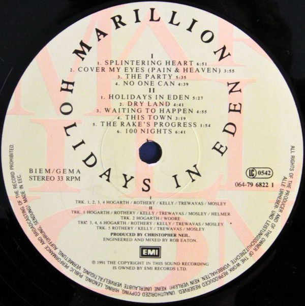 Marillion - Holiday In Eden