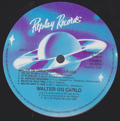 Walter Og Carlo ‎– Walter Og Carlo's 1'ste Elly Plade