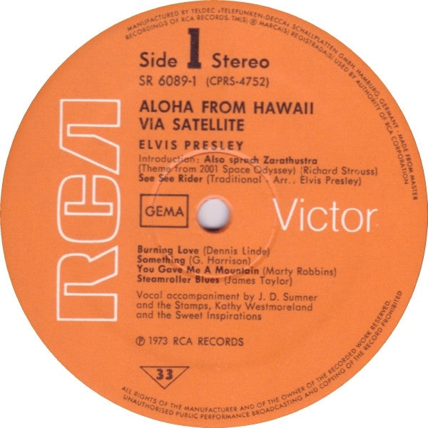 Presley, Elvis - Aloha From Hawaii Via Satellite