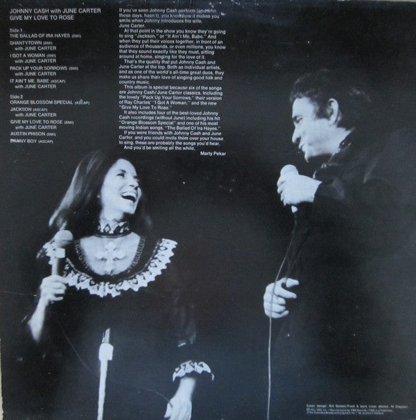 Cash, Johnny With June Carter - Give My Love To Rose