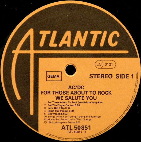 AC/DC - For Those About To Rock - RecordPusher  