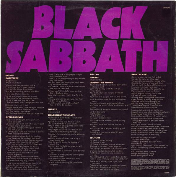 Black Sabbath - Master Of Reality