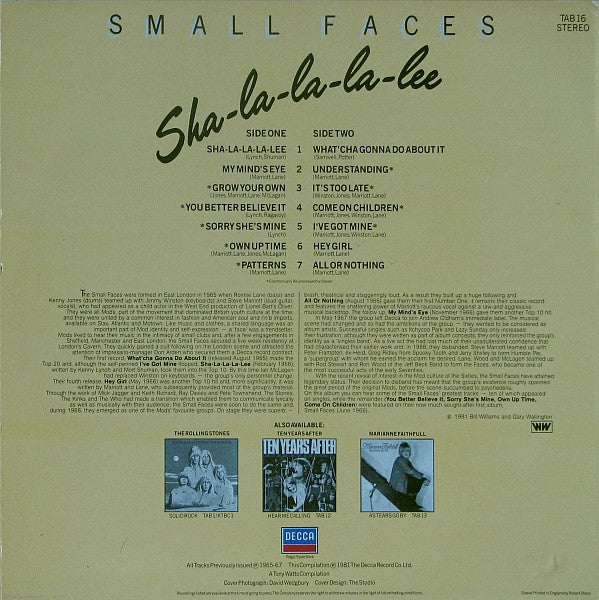 Small Faces - Sha-La-La-La-Lee