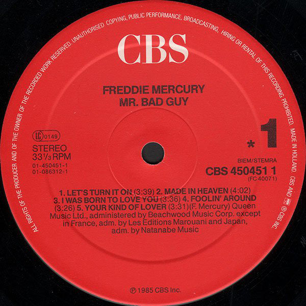 Mercury, Freddie - Mr. Bad Guy