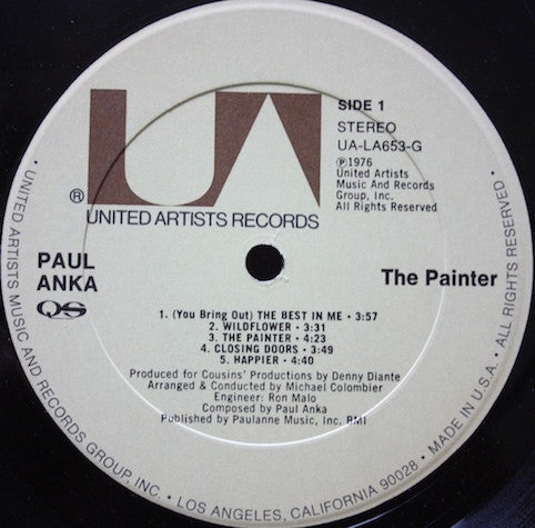 Anka, Paul ‎– The Painter