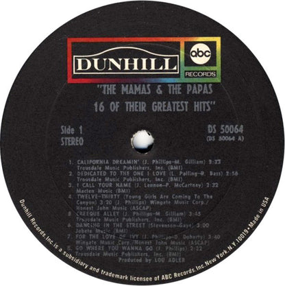 Mamas & The Papas - 16 Of Their GreatesT Hits