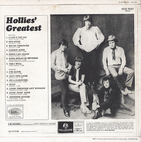 Hollies ‎– Hollies' Greatest