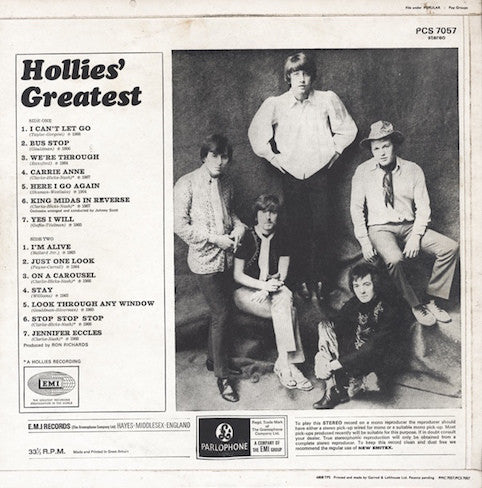 Hollies ‎– Hollies' Greatest