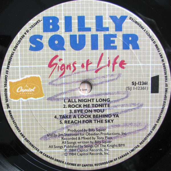 Squier, Billy - Signs Of Life