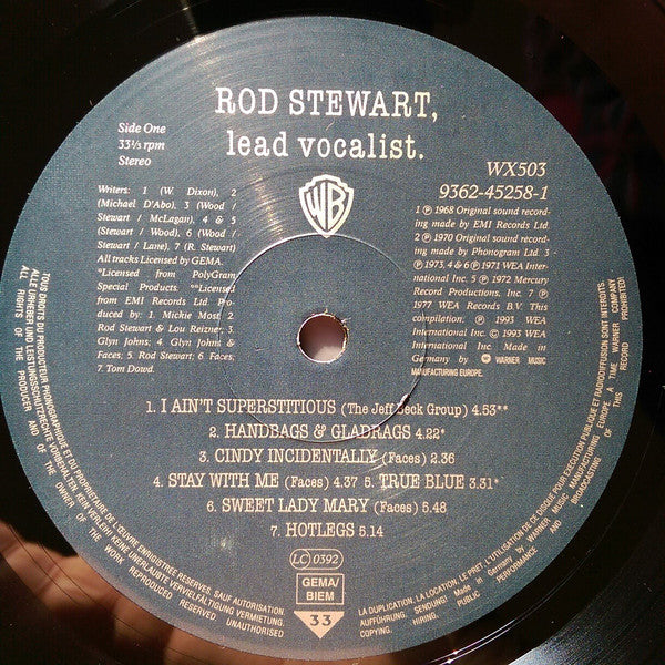 Stewart, Rod ‎– Lead Vocalist