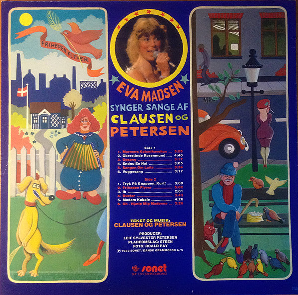 Madsen, Eva  ‎– Grammofonsangerinden Eva Madsen Synger Sange Af Clausen Og Petersen