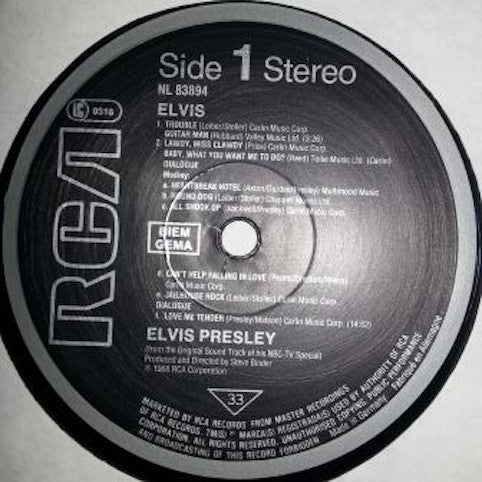 Presley, Elvis ‎– Elvis (TV Special)