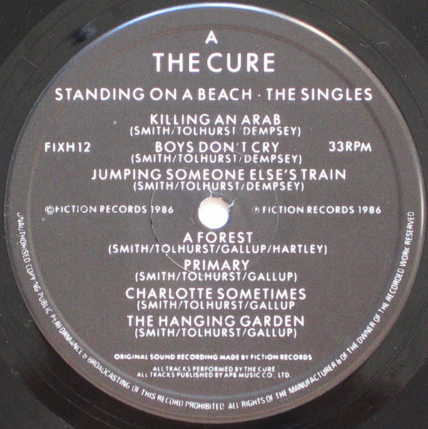 Cure ‎– Standing On A Beach - The Singles