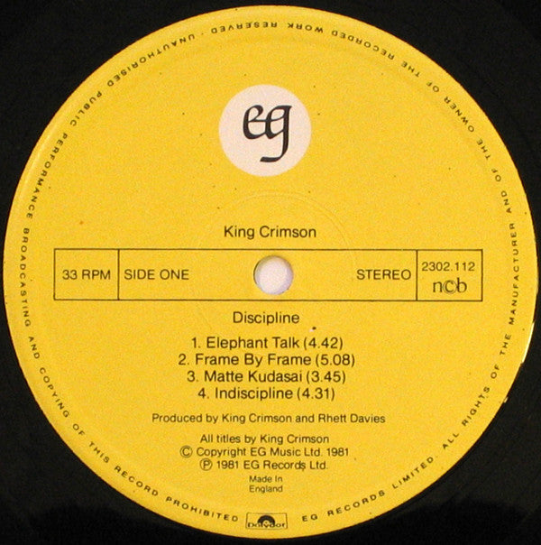 King Crimson ‎– Discipline