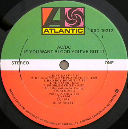 AC/DC ‎– If You Want Blood You've Got It